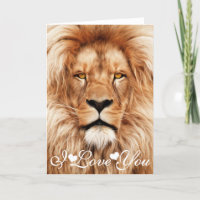 Lion The King Foto Malerei I Liebe You