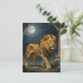 Lion Themed | Keeping in Touch Postkarte (Stehend Vorderseite)