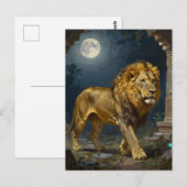 Lion Themed | Keeping in Touch Postkarte (Vorne/Hinten)