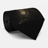 Lion Tie - Black Krawatte (Gerollt)