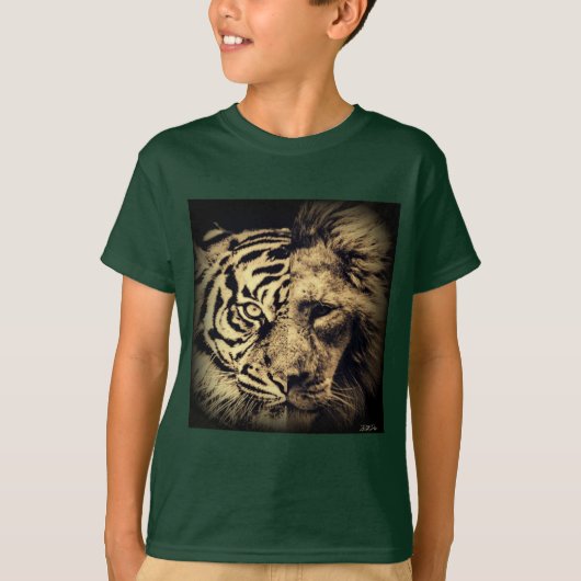 Lion Tiger 2in1 T - Shirt (Vorderseite)