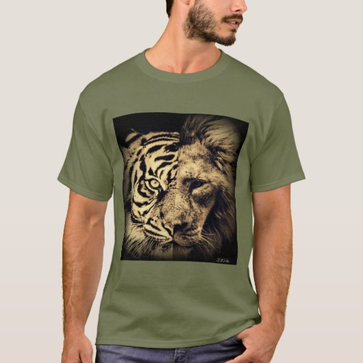 Lion Tiger 2in1 T - Shirt (Vorderseite)