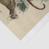 Lion Tiger Puma Ephemera Decoupage Seidenpapier (Detail)