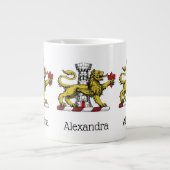 Lion Tower Lilie Wappen Emblem C Jumbo-Tasse (Vorderseite)