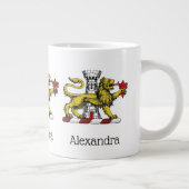 Lion Tower Lilie Wappen Emblem C Jumbo-Tasse (Rechts)