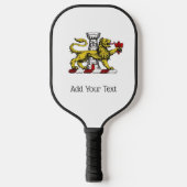 Lion Tower Lilie Wappen Emblem C Pickleball Schläger (Vorderseite)
