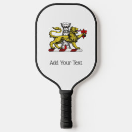 Lion Tower Lilie Wappen Emblem C Pickleball Schläger