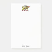 Lion Tower Lilie Wappen Emblem C Post-it Klebezettel (Vorderseite)