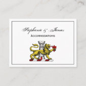 Lion Tower Lilie Wappen Emblem C Visitenkarte (Vorderseite)
