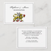 Lion Tower Lilie Wappen Emblem C Visitenkarte (Vorne/Hinten)