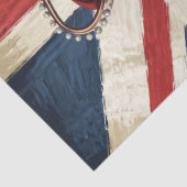 Lion trägt eine britische Flagge-Decoupage Seidenpapier (Detail)