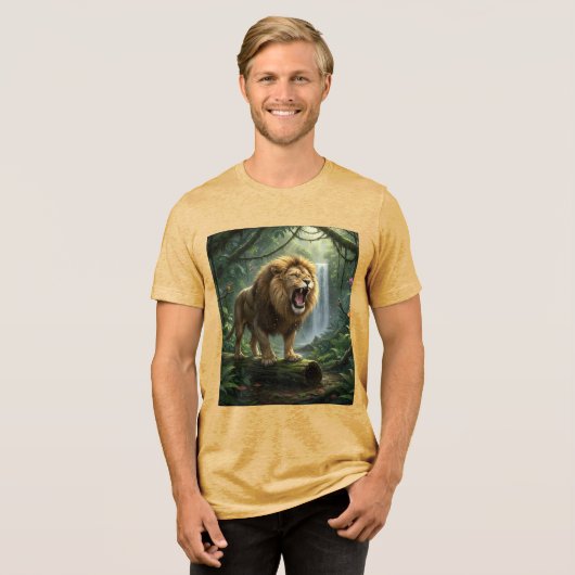 Lion Tri-Blend shirt (Vorderseite voll)