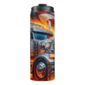 Lion Truck American Flag Power Thermosbecher (Vorderseite)