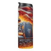 Lion Truck American Flag Power Thermosbecher (Nach rechts gedreht)