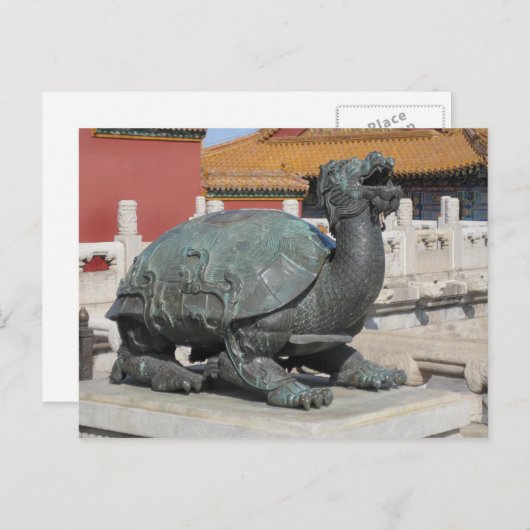 Lion Turtle Postcard Postkarte (Vorne/Hinten)