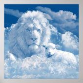 Lion und Lamb Art Poster (Vorne)
