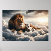 Lion und Lamb Art Poster (Vorne)