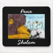 Lion und Lamb Gentle Peace Mousepad (Vorne)
