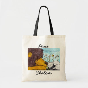 Lion und Lamb Gentle Peace Tragetasche
