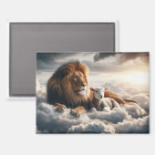 Lion und Lamb Magnet (Vorderseite/Rückseite)