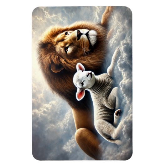 Lion und Lamb Magnet (Vertikal)