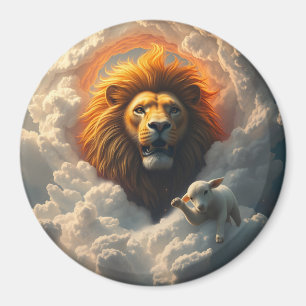 Lion und Lamb Magnet