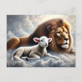 Lion und Lamb Postcard Postkarte (Vorderseite)