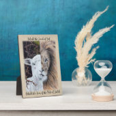 Lion- und Lamb-Tischplatte Fotoplatte (Seite)