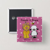 Lion und Lamb True Friends Button (Vorne & Hinten)
