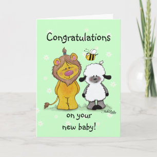 Lion und Lamb True Friends Karte
