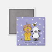 Lion und Lamb True Friends Magnet (Vorderseite/Rückseite)