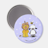 Lion und Lamb True Friends Magnet (Vorderseite/Rückseite)