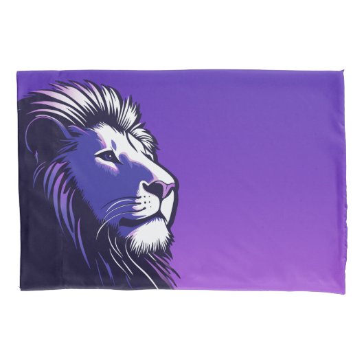 Lion und Leopard Seine und Seine Kissenbezug (Vorderseite-Links)