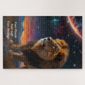 Lion Under a Starry Sky Puzzle (Horizontal)