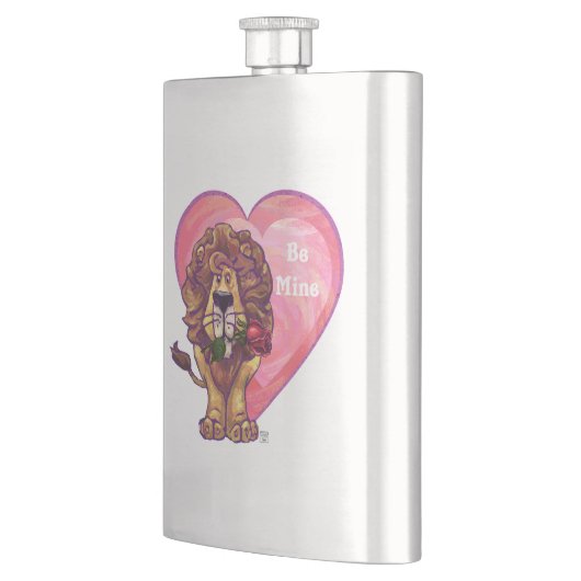 Lion Valentinstag Flachmann (Links)
