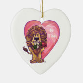 Lion Valentinstag Keramikornament (Rechts)