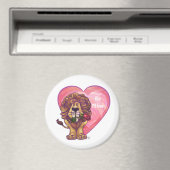 Lion Valentinstag Magnet (In Situ (Geschirrspüler))