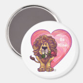 Lion Valentinstag Magnet (Vorderseite/Rückseite)