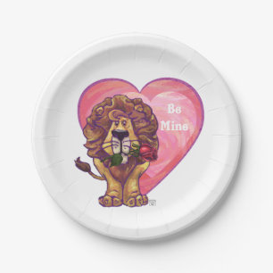 Lion Valentinstag Pappteller