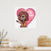 Lion Valentinstag Poster (Küche)