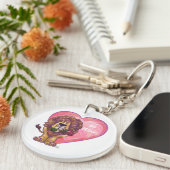 Lion Valentinstag Schlüsselanhänger (Vorderseite rechts)