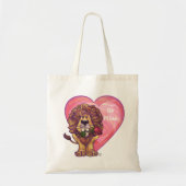 Lion Valentinstag Tragetasche (Vorne)