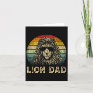 Lion Vater Lion liebt Daddy Vatertag Karte