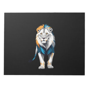 Lion Vector Art mit lebhaften Farben Notizblock