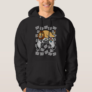 Lion Video Game Noob Oof Kids Boys Girls Hoodie