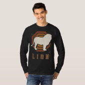 Lion Vintag Retro Klassische Liebe Tiere T-Shirt (Vorne ganz)