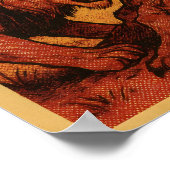 Lion vs Hyena - Panel für territoriales Comic Poster (Ecke)