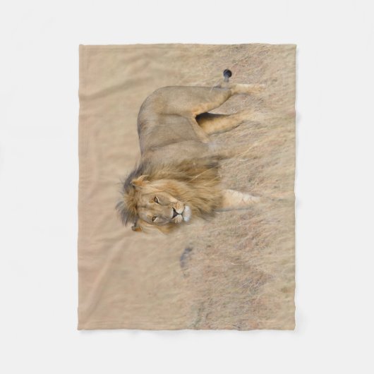 Lion Walking Fleecedecke (Vorderseite)