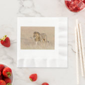 Lion Walking Serviette (Beispiel)