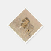 Lion Walking Serviette (Ecke)